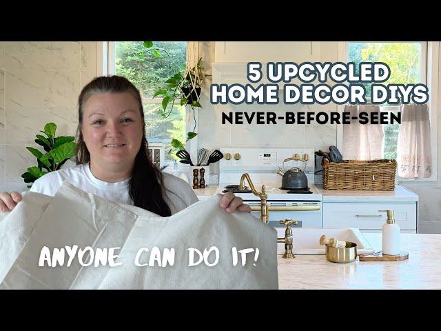 5 NEVER-BEFORE-SEEN Upcycled Home Decor DIYS | Elysia English