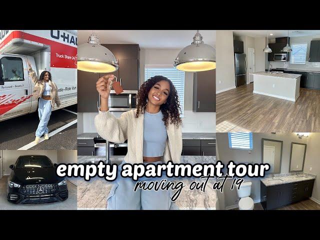 moving out alone at 19 | empty apartment tour *my first apartment* | LexiVee