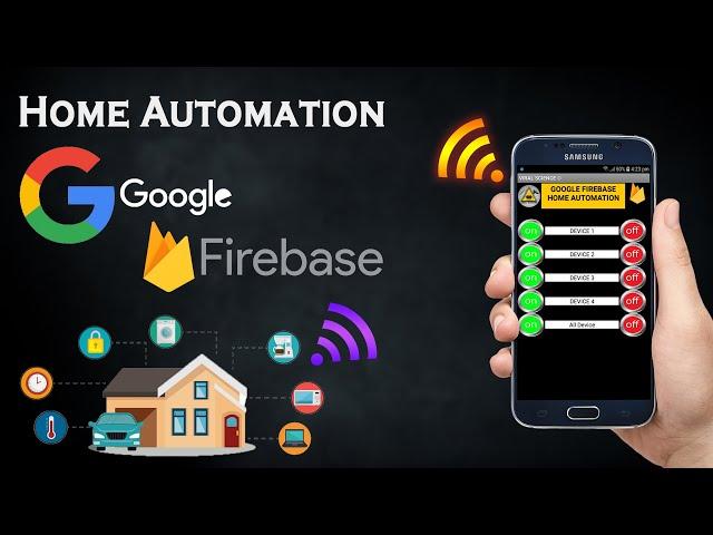 Google Firebase ESP8266 Home Automation System