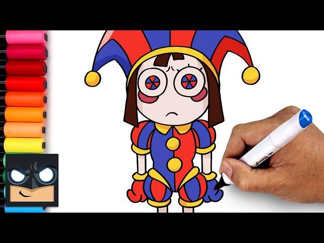 How To Draw Pomni | The Amazing Digital Circus