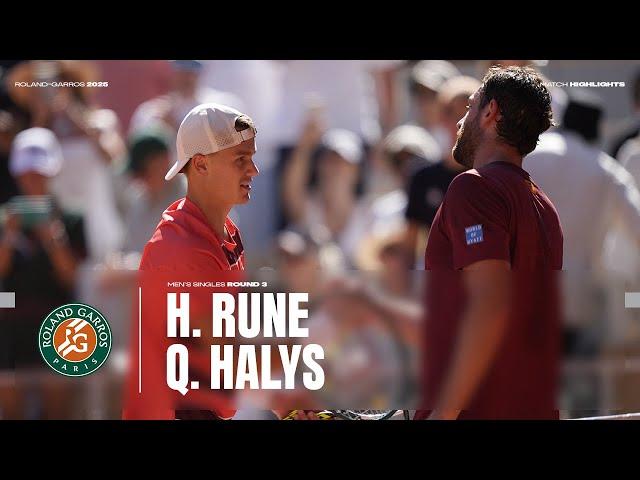 Highlights Halys vs Rune Round 3 | Roland-Garros 2025