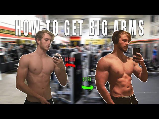 ARMS AREN'T GROWING? How to get big arms!!