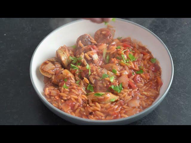 Recipes From The Pantry - Sausage and Orzo