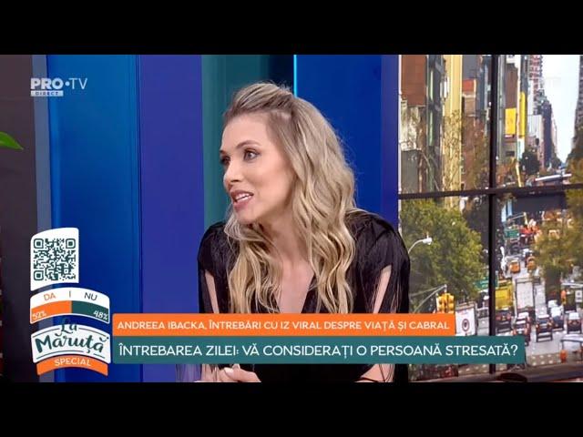 Andreea Ibacka, testul relației cu Cabral