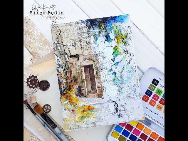 Mixed media door by Olya Kravets