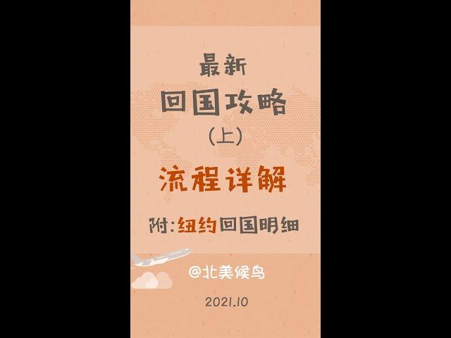 手把手教您填写回国资料(上)：回国流程详解（视频详解回国步骤/流程/内容），附纽约回国流程拆解     #回国攻略#北美候鸟回国总结