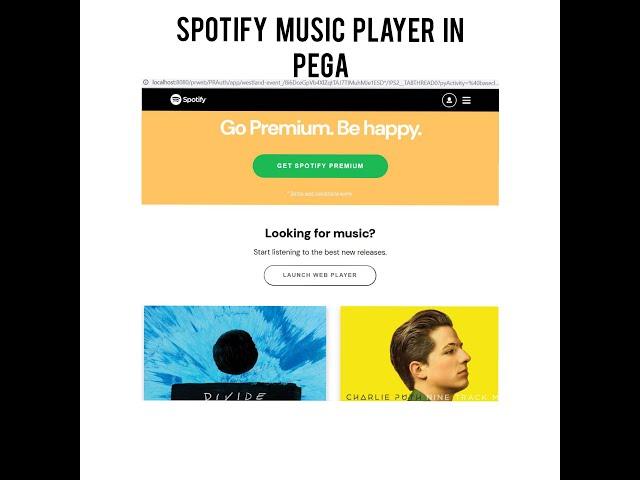 PEGA Portal Customization | Spotify Clone in PEGA  | PEGA DX API | React in PEGA