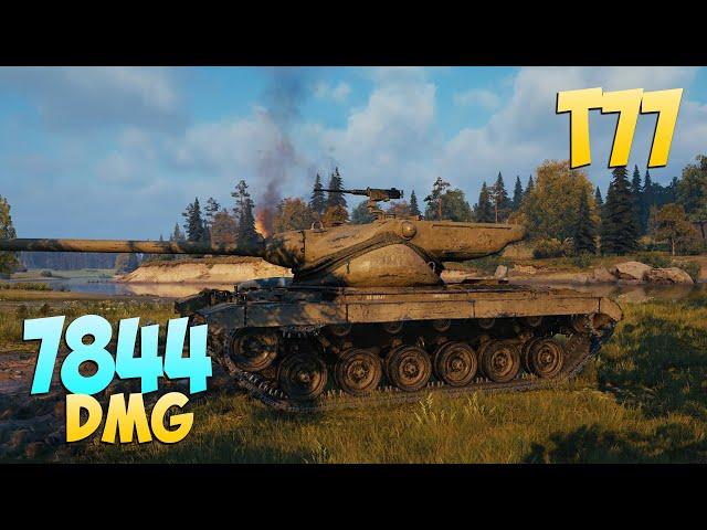 T77 - 7 Frags 7.8K Damage - Too late! - World Of Tanks