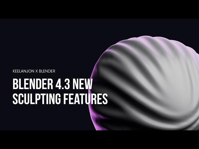 Blender 4.3 - New Sculpting Features in 4 Minutes