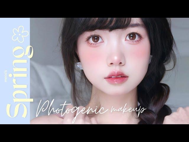 Spring Photogenic Makeup Romantic + Ingenue Makeup by 梅可meco [Product links in description]