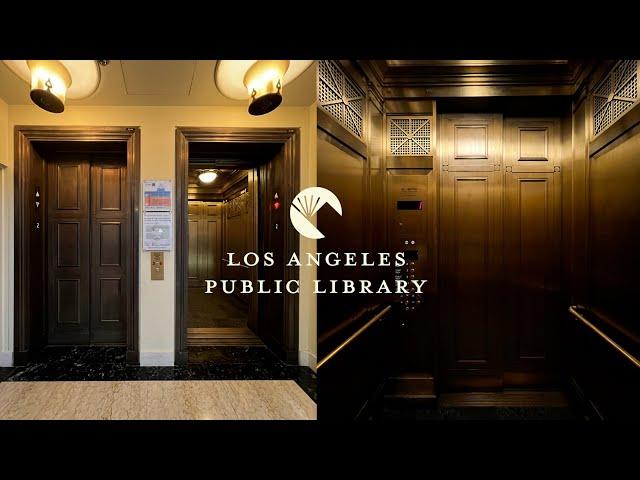 Beautiful Montgomery Traction Elevators - Los Angeles Central Library - Los Angeles, CA