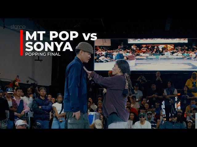 Mt Pop vs Sonya // Popping Final // Freestyle Session 2023 // stance