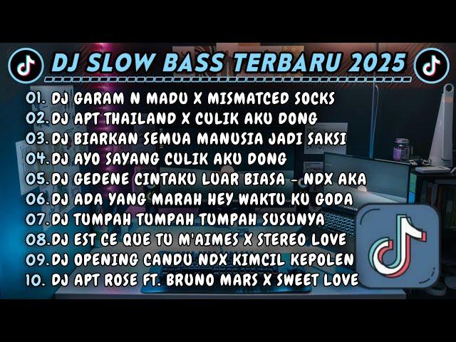 DJ SLOWBASS TERBARU 2025 || DJ GARAM N MADU X MISMATCED SOCKS || DJ APT THAILAND X CULIK AKU DONG