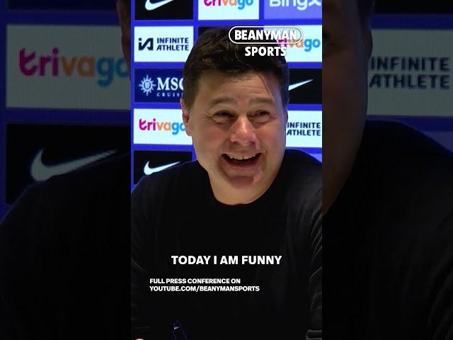 Mauricio Pochettino was very happy (and funny) in his press conference last night 