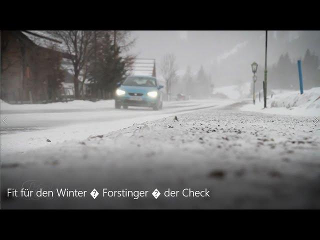 Fit für den Winter - der Check | FORSTINGER Fachwerkstatt