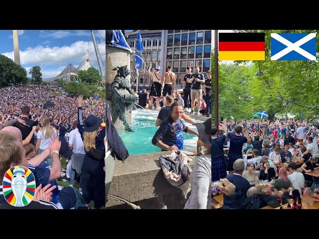 Completely Crazy Scenes As 200.000 Scotland Fans Take Over Munich Ahead Of The EURO Opening Game