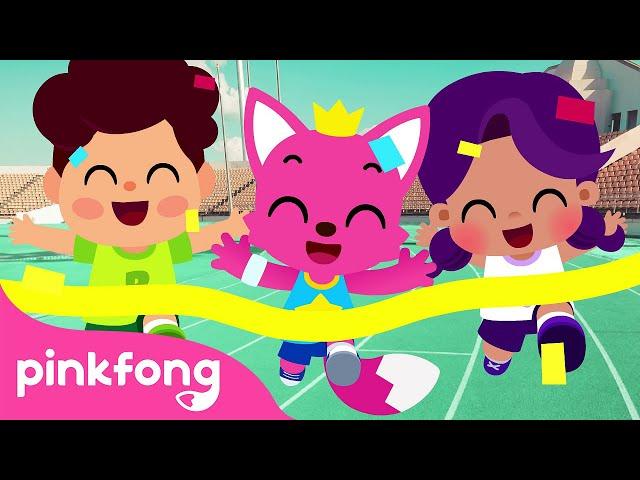 Let’s Run a Race | Run Super Fast! | Sports Songs | Pinkfong Songs for Children