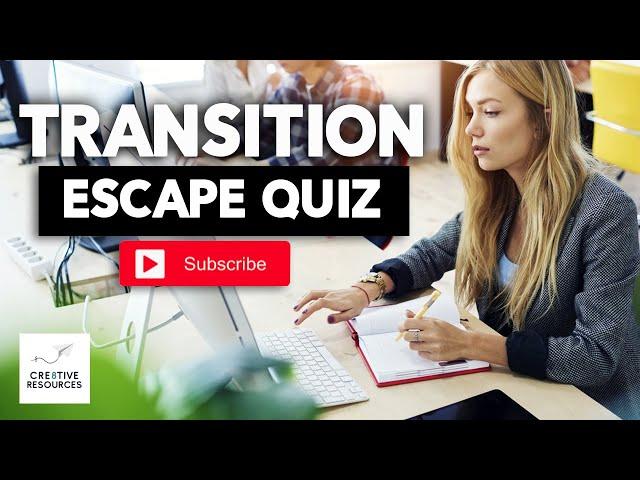 Year 6 Transition Escape Room Video - Cre8tive Resources