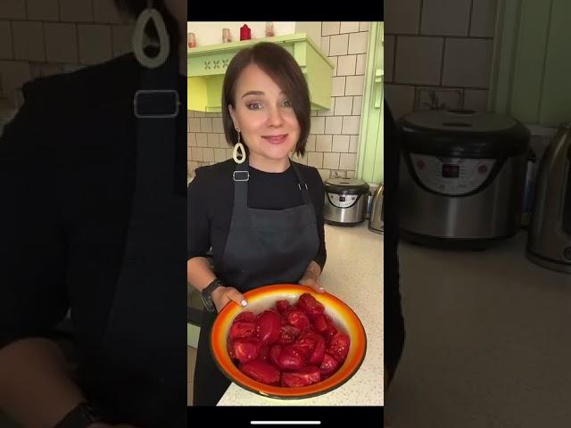 Баклажановая икра из запечённых овощей￼