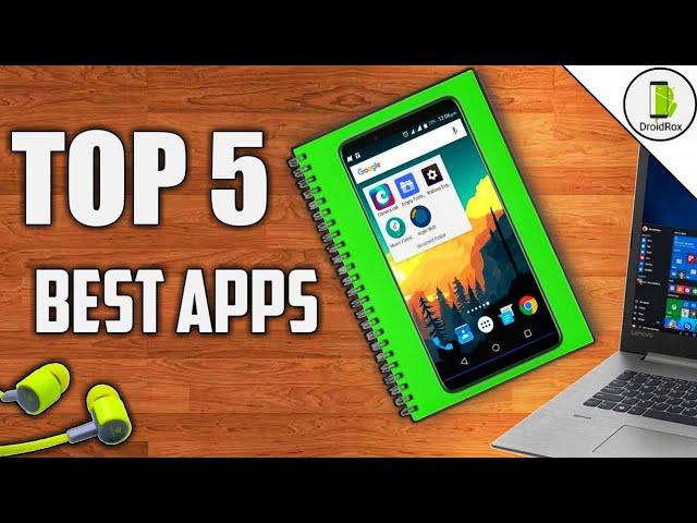 Top 5 BEST free android apps you must have || DroidRox