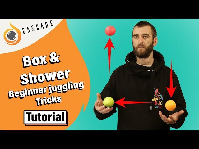 Box and Shower - Beginner 3 ball juggling tricks - Tutorial