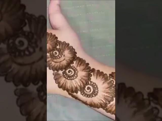 # mehndi design with ear buds # short video # rao dheeraj #