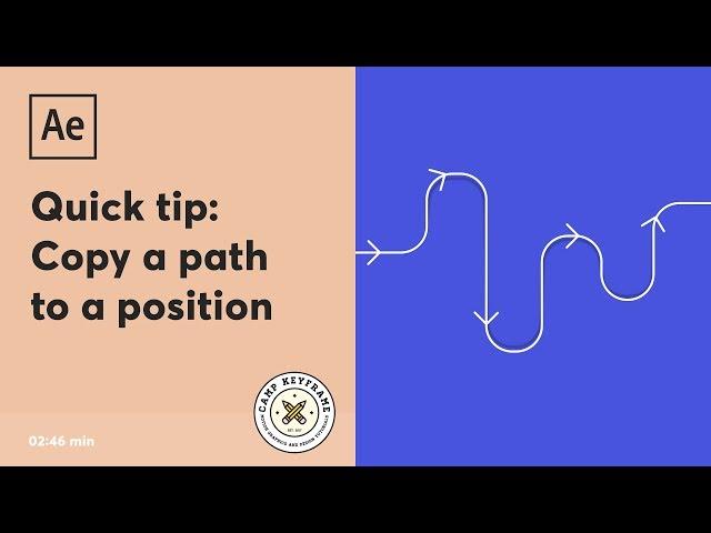 After Effects Tutorial - Copy Path to Position