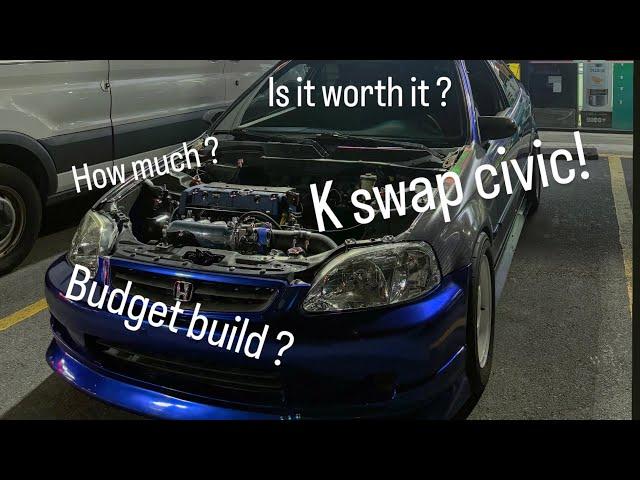 How Much I Spent On My K Swap Civic(budget build)