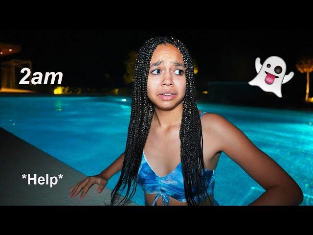 SNEAKING INTO MY POOL AT 2AM | Tiana