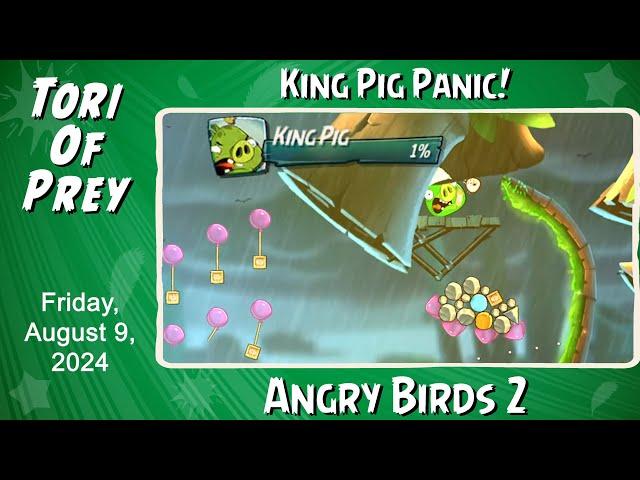 How to Beat Angry Birds 2 King Pig Panic Shortcut! August 9 - Complete! Bonus Card!