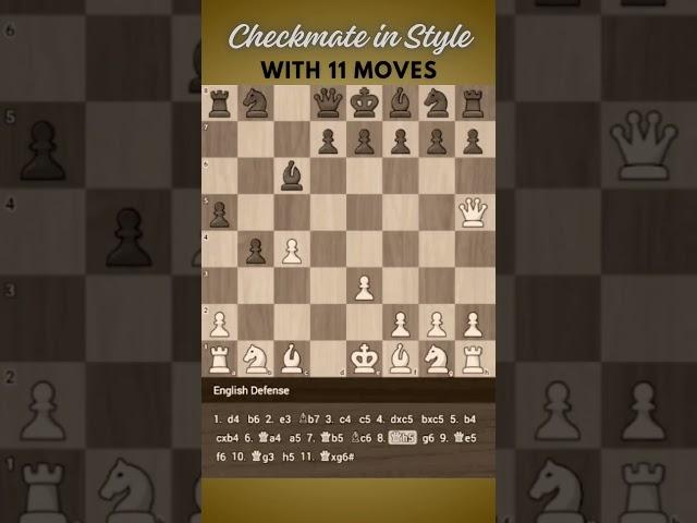 #mastering #chess #tactics #checkmate  in 11 Moves! #quickchess #chessgame #top #trending #shorts