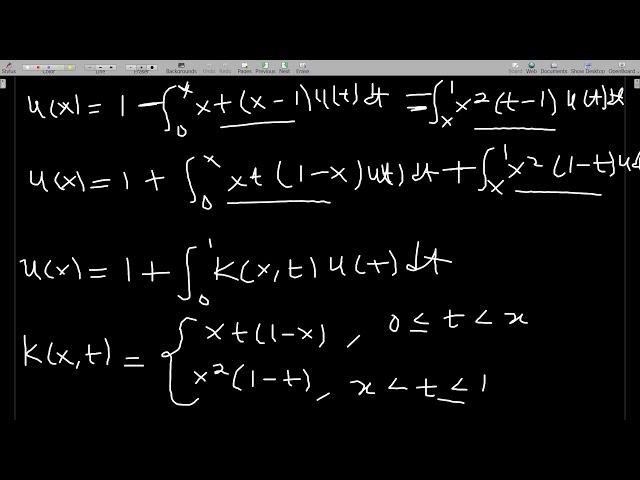 Converting a Boundary Value Problem into a Fredholm Integral Equation