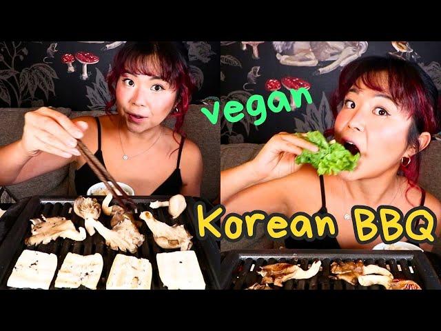 My Favourite Way to Eat a Whole Head of Lettuce (Vegan Korean BBQ Mukbang) | Munching Mondays Ep.137