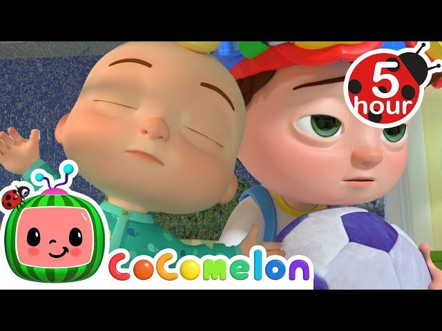 No Ads | Rain Song 5 Hour Loop | Cocomelon Lullabies | Put Your Infant or Toddler to Sleep Fast