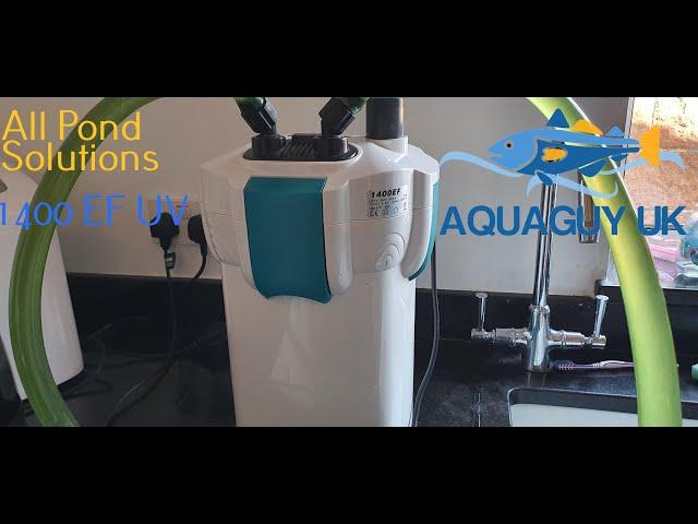 Allpondsolutions 1400EF aquarium filter review and strip