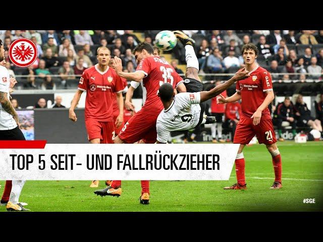 Die Top 5 Seit- und Fallrückziehertore von Eintracht Frankfurt | mit Jovic, Haller & Co.