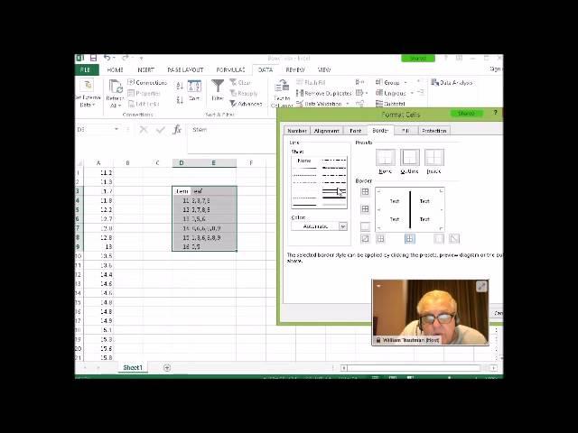 How to create a Stem Leaf plot using MS Excel