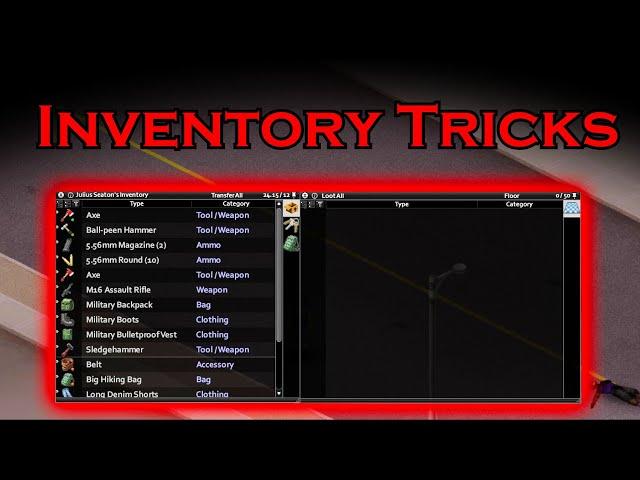 Project Zomboid Inventory Guide | TIPS AND TRICKS | Build 41