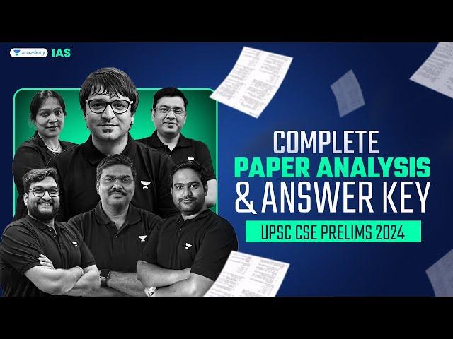 UPSC Prelims 2024 Question Paper Analysis & Answer Key | GS Paper 1 | Unacademy IAS English | LIVE