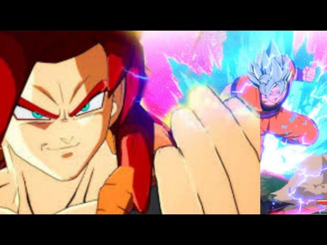 DBFigtherz! Gogeta SS4 cool combo into Goku blue Level 5 T_O_D!