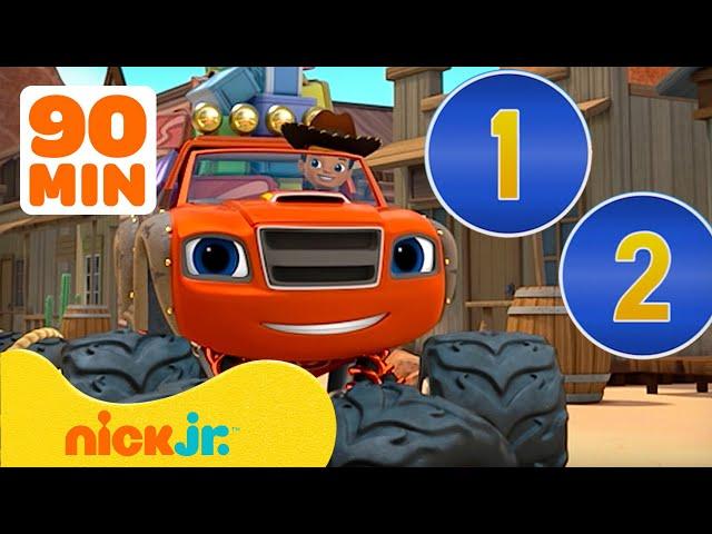 Blaze and the Monster Machines | 90 MINUTEN - Blaze nutzt MINT, um zu zählen! |Nick Jr. Deutschland