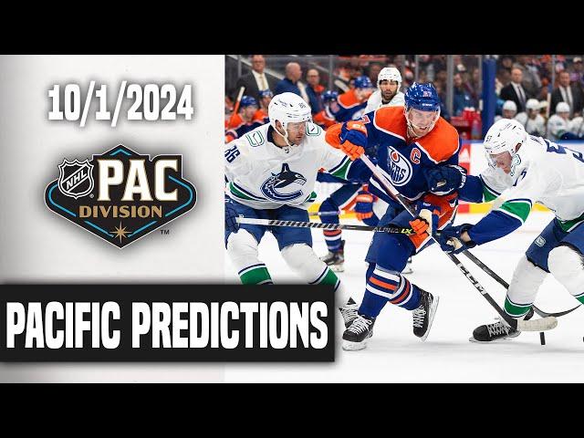 My 2024-25 NHL Pacific Division Predictions!