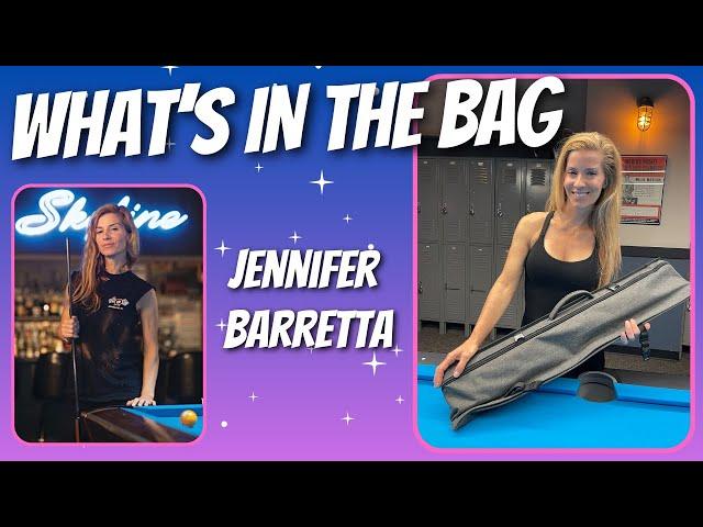 AMERICAN Female POOL CHAMPION Jennifer Barretta Shows us WHAT'S IN HER BAG!