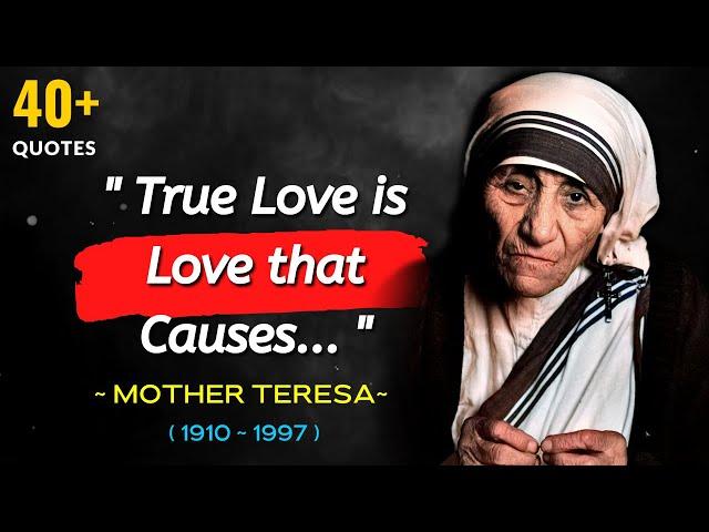 Top 42 Most Inspiring Mother Teresa Quotes You must Listen  | Motivational Quotes with Deep Meaning