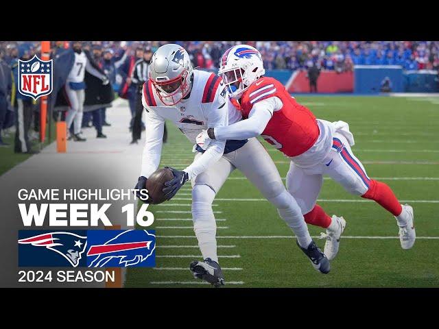 New England Patriots vs. Buffalo Bills Game Highlights | NFL 2024 Season Week 16