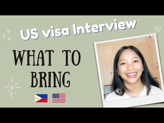 What to bring to your CR1 US visa interview