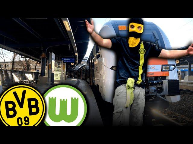 Angriff von Dortmund auf Wolfsburg-Ultras am Bahnhof! (50 vs. 50)