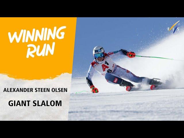 Steen Olsen takes superb win in Sölden GS | FIS Alpine Skiing World Cup 24-25