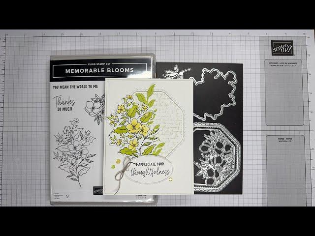 Stampin’ Up! Memorable Blooms Thank You Card Tutorial #diy #papercrafting #foldablepapercrafts