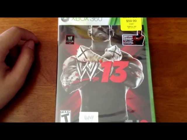 WWE 13 Unboxing for Xbox 360